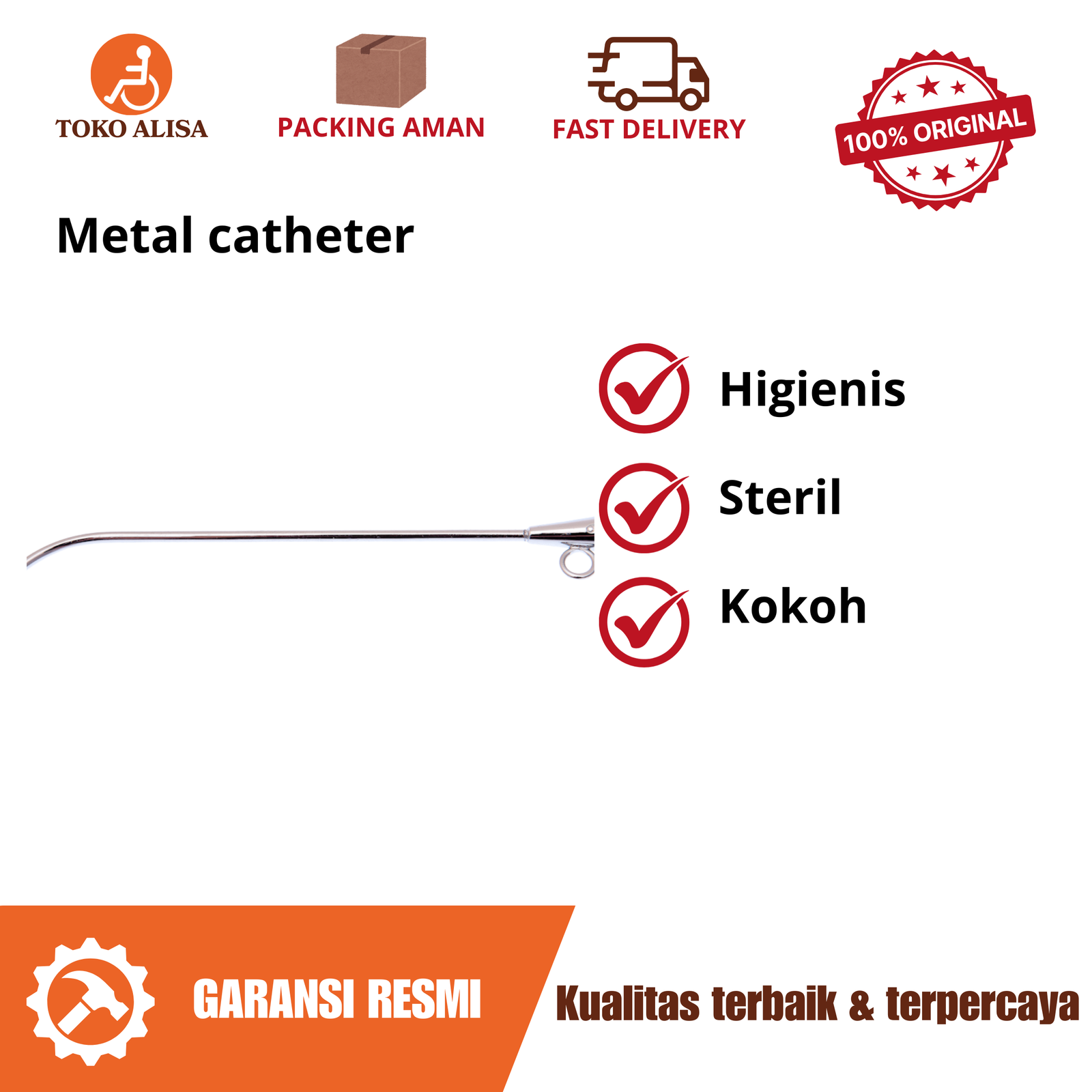 Metal catheter